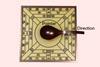 An image showing a reconstruction of a traditional Chinese compass