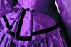 Purple dye in dress