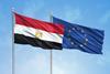 Egypt and EU flag