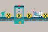 Illustration depicting the quest to cure HIV