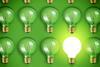 Green light bulbs