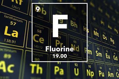 Periodic table of the elements – 9 – Fluorine