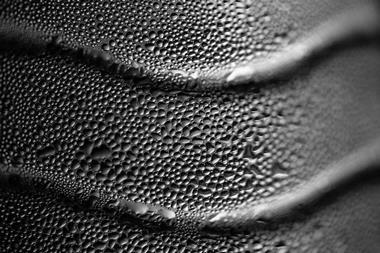 An image showing water droplets