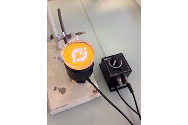 Petri dish in which we did some of our photochemical reactions