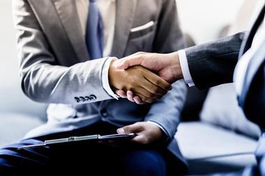 Sealing a deal with a handshake