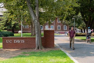 An image showing the UC Davis entrance