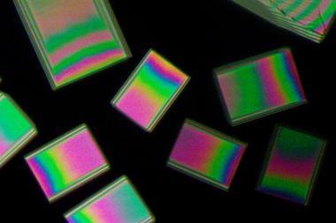 An optical image of the metacetamol crystals