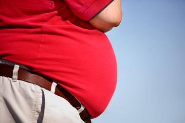 Obese man