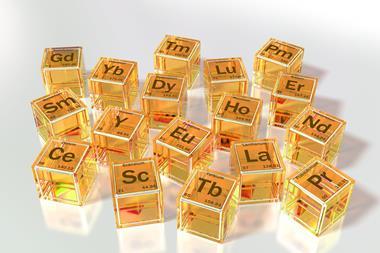 Rare earth metals, conceptual image - Index