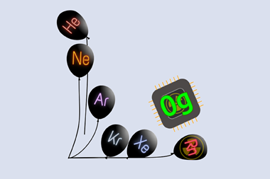 An image showing oganesson as a semiconductor