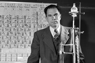 Seaborg in his lab