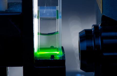 An image of getting SERS from silver nanoparticles